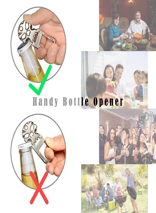 Hephis Solid Keychain with Handy Bottle Opener,Heavy Duty Key Management,Durable Car Key Chains for Men and Women(Matte Black and Gold) - Image 4
